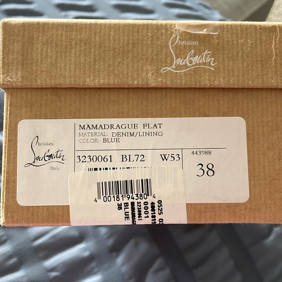 New Christian Louboutin Mamadrague Flat, size 38 - Picture 3 of 5